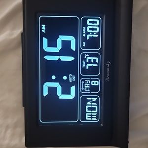DreamSky Large Display Alarm Clock with USB charging capability